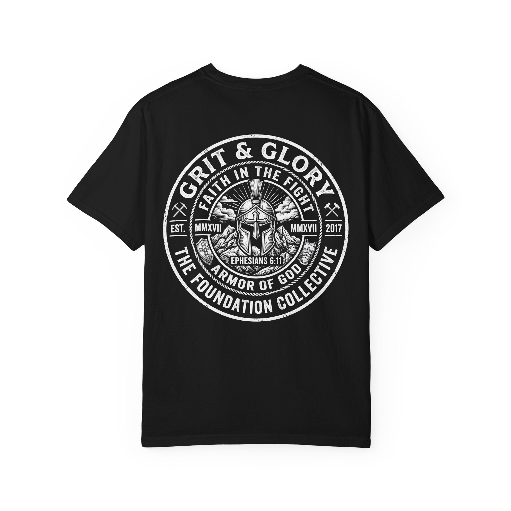 Grit & Glory Christian Armor T-Shirt — 'Faith in the Fight' Military-Inspired Tee
